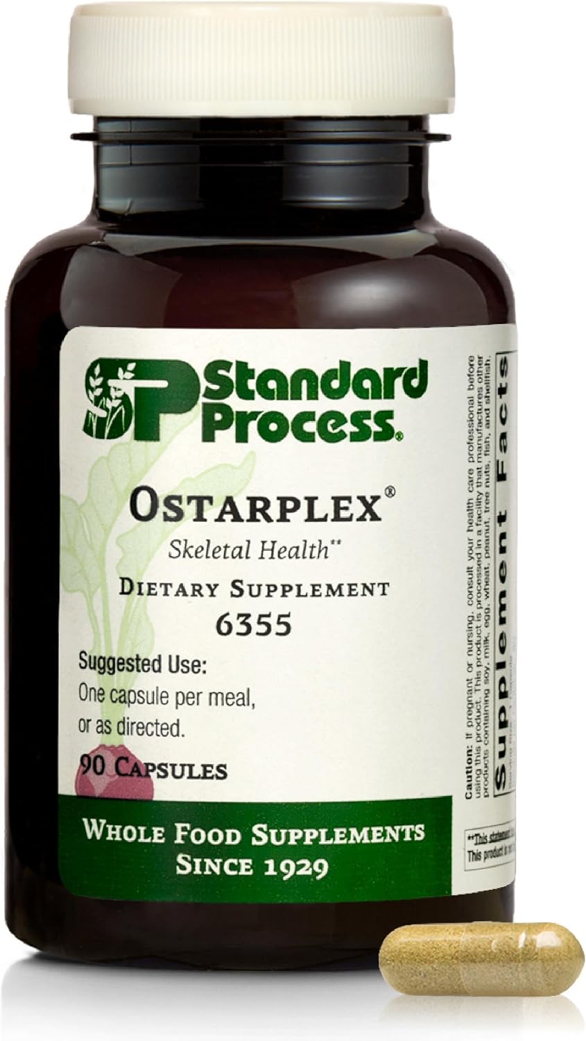 Standard Process Ostarplex - Connective Tissue & Liver Health Supplement with Vitamin B6 - 90 Capsules - görsel 1