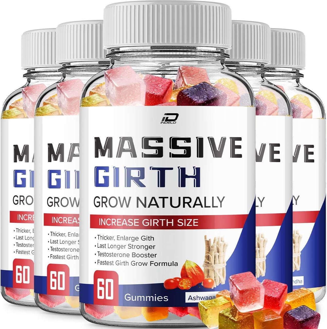 Massive Girth Hemp Gummies Advanced Formula - 5 Pack (300 Gummies) - görsel 1