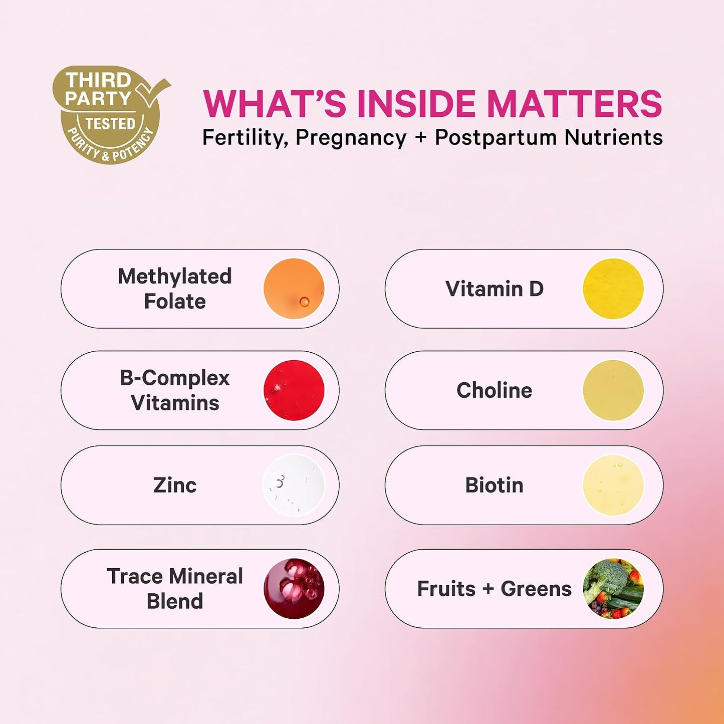 Pink Stork Liquid Prenatal Vitamins for Women – Berry, 32 Servings - görsel 2