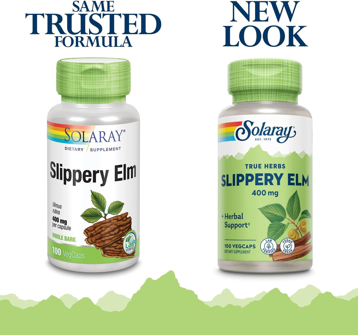 SOLARAY Slippery Elm Bark Capsules (Ulmus Rubra) 400 mg – 100 VegCaps - görsel 2