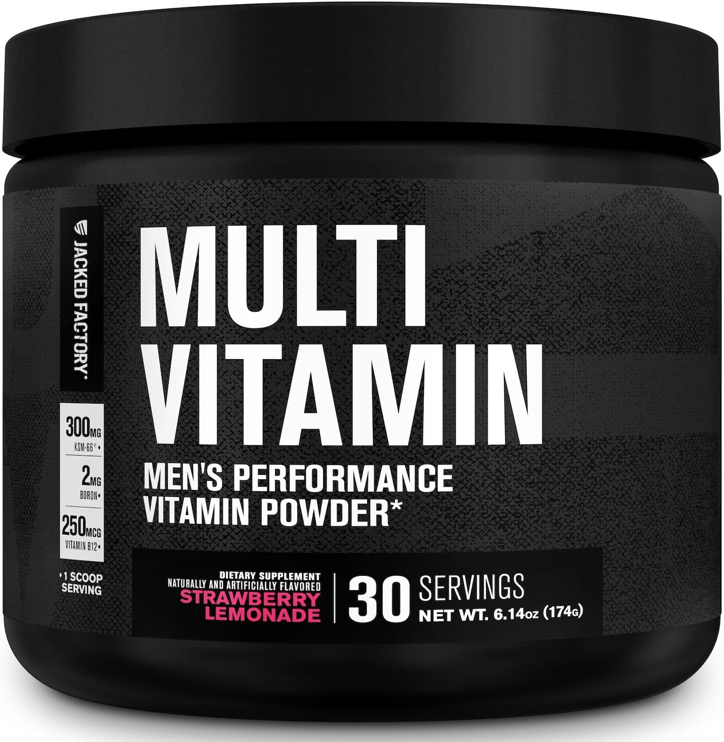 Jacked Factory Vita XT Performance Vitamin Powder - Daily Multivitamin Powder for Men with KSM-66 Ashwagandha, Prebiotic Fibre, Vitamin A, C, D, K, B6, B12, & More - Fruit Punch, 30 Servings - görsel 9