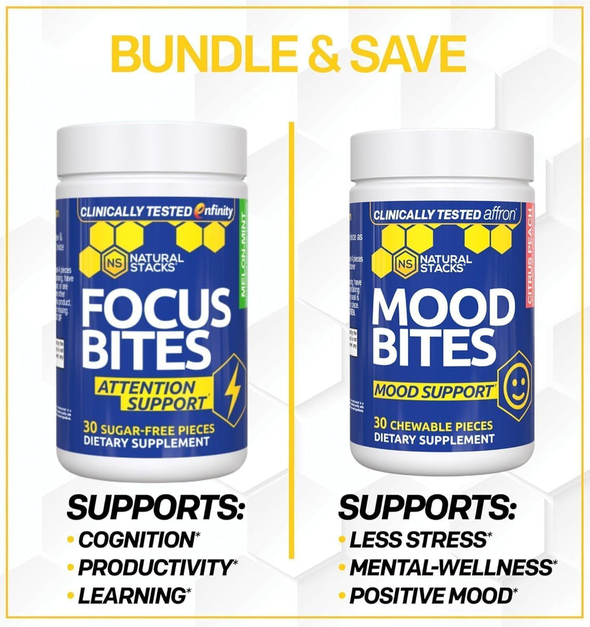 Mood Bites – Saffron & Vitamin B3 Mood Supplement, 30 Chewable Tablets - görsel 3