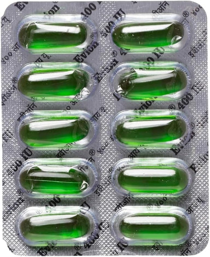 Evion Vitamin E 400 mg Soft gel capsule Capsules, 50 Capsules