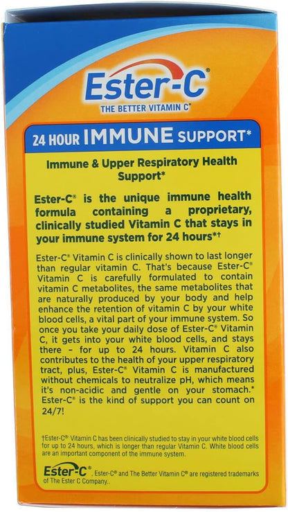 Nature's Bounty Ester-C Vitamin C, Long-Lasting Immune Support, High Strength, 1000 mg, 90 Vegetarian Coated Tablets