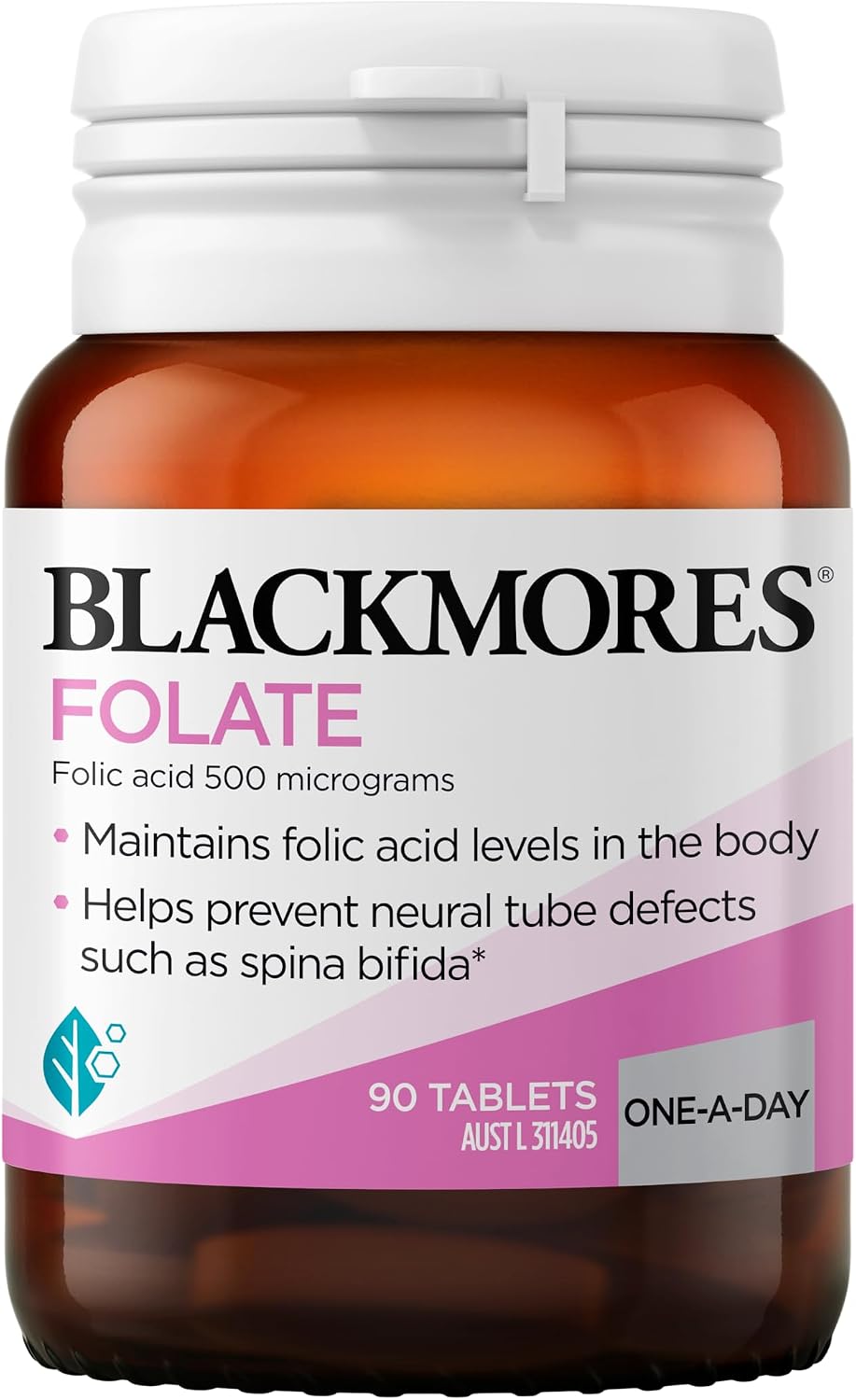 Blackmores Folate 500mcg 90 Tablets Folic Acid - görsel 1