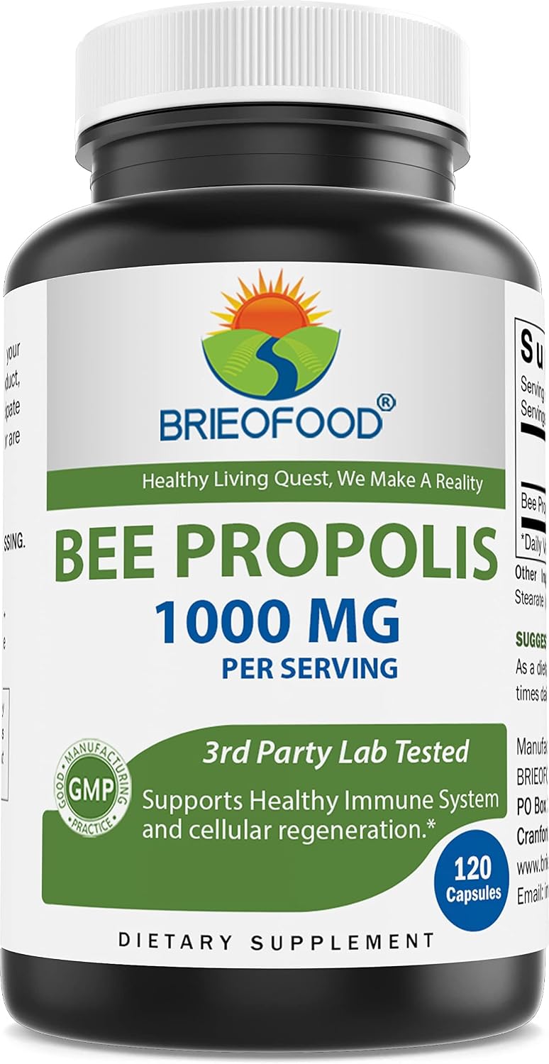 Brieofood Bee Propolis 1000 mg per Serving - 120 Capsules - görsel 1