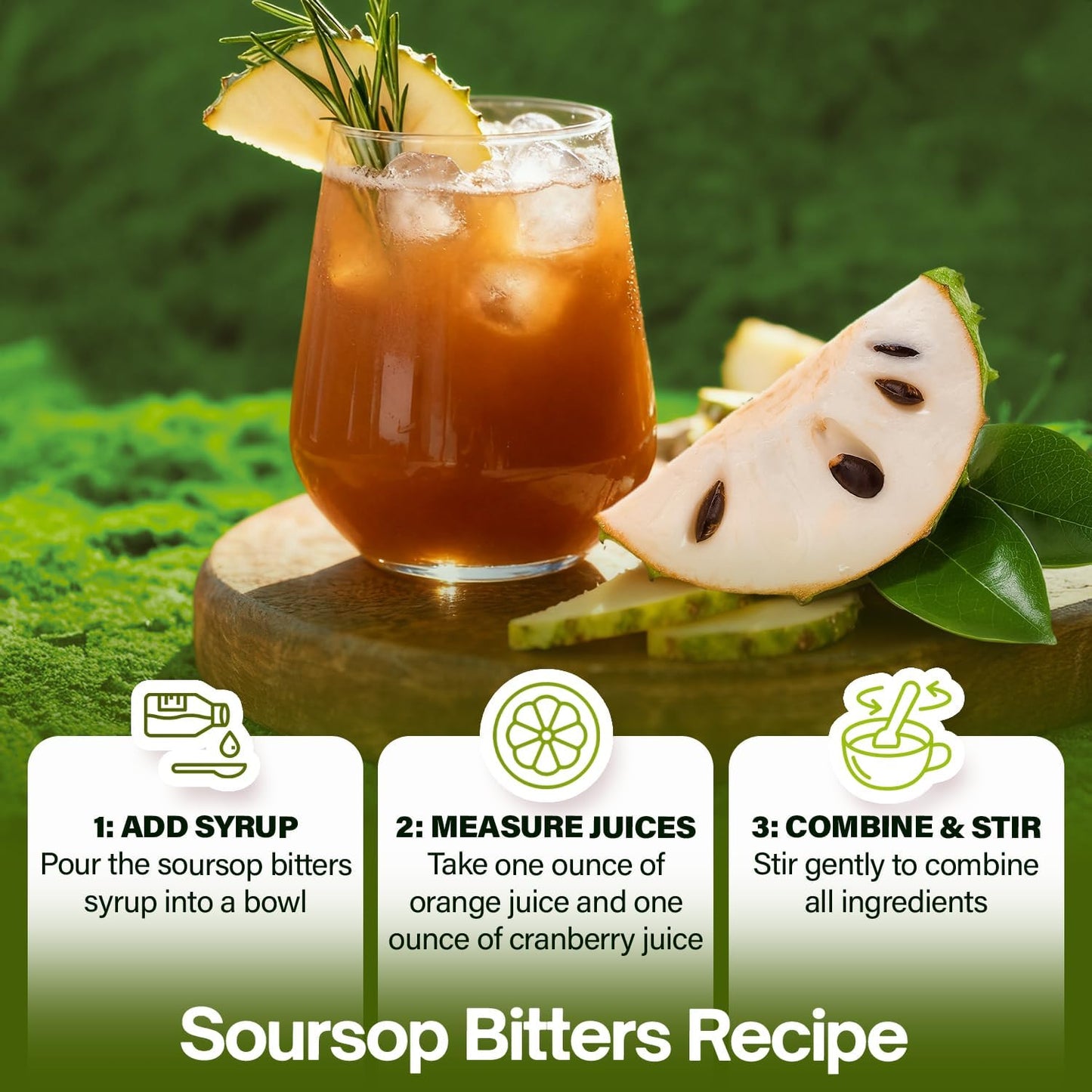 NutraPeaks Soursop Bitters Liquid – Mixed Berry, 480 ml - görsel 4