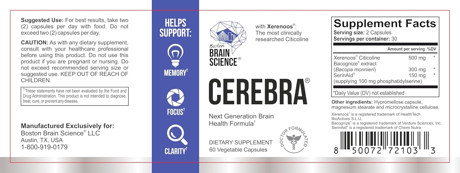 Cerebra Next Generation Brain Formula 60 Capsules - görsel 2