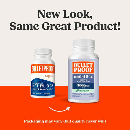 Bulletproof Cool Spearmint Methyl B-12 Lozenges, 60 Lozenges