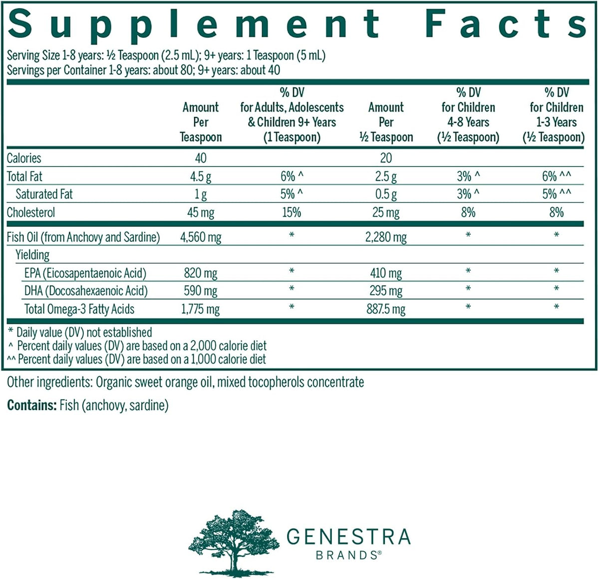 Genestra Brands Super EFA Liquid – DHA Omega-3 Supplement for Cardiovascular & Brain Health, Natural Orange Flavour, 200 ml - görsel 2