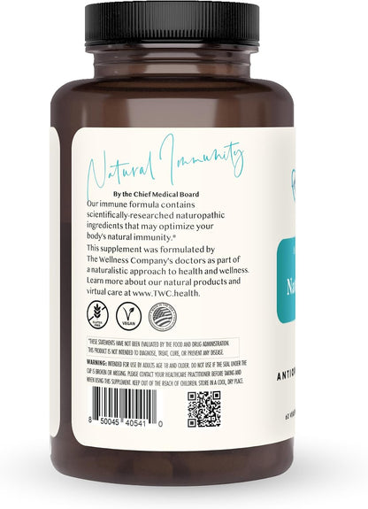 Natural Immunity – Botanical Immune Boost with Oregano, Reishi, Zinc, Vitamin C & Quercetin | 60 Capsules (1 Month Supply)