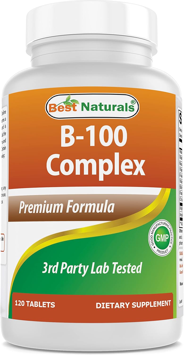 Best Naturals B-100 Complex for Adults, 120 Tablets - görsel 1