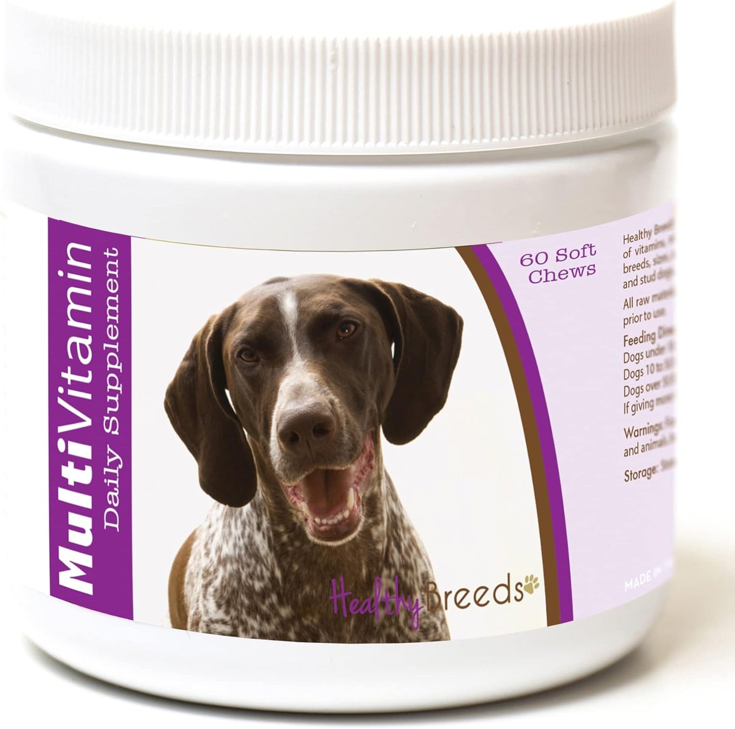 Healthy Breeds German Shorthaired Pointer Multivitamin Soft Chews 60 Count - görsel 1