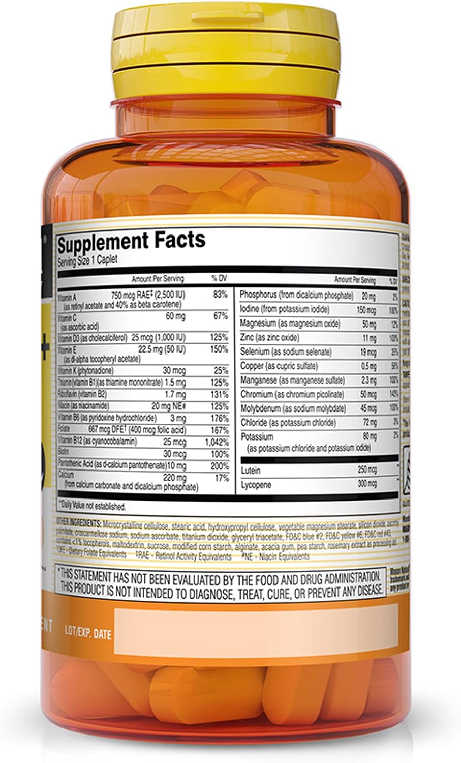 MASON NATURAL Vitrum 50+ Adult-Multi, Iron Free - 100 Tablets - görsel 2