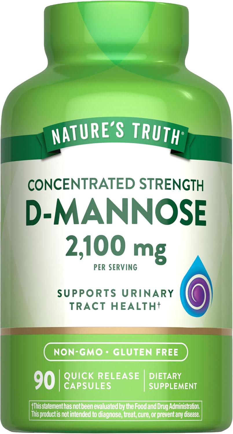 Nature's Truth D-Mannose, 2100 mg, 90 Capsules - görsel 1