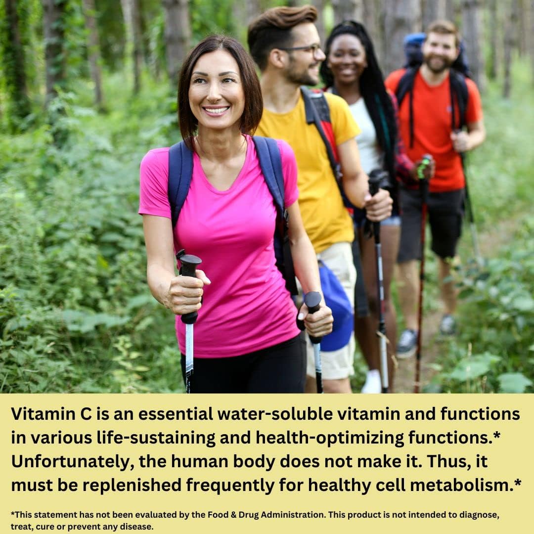 100% Natural Vitamin C from Acerola Cherry with Lavitol DHQ Dihydroquercetin Plus 250 mg Citrus Bioflavonoids - görsel 1