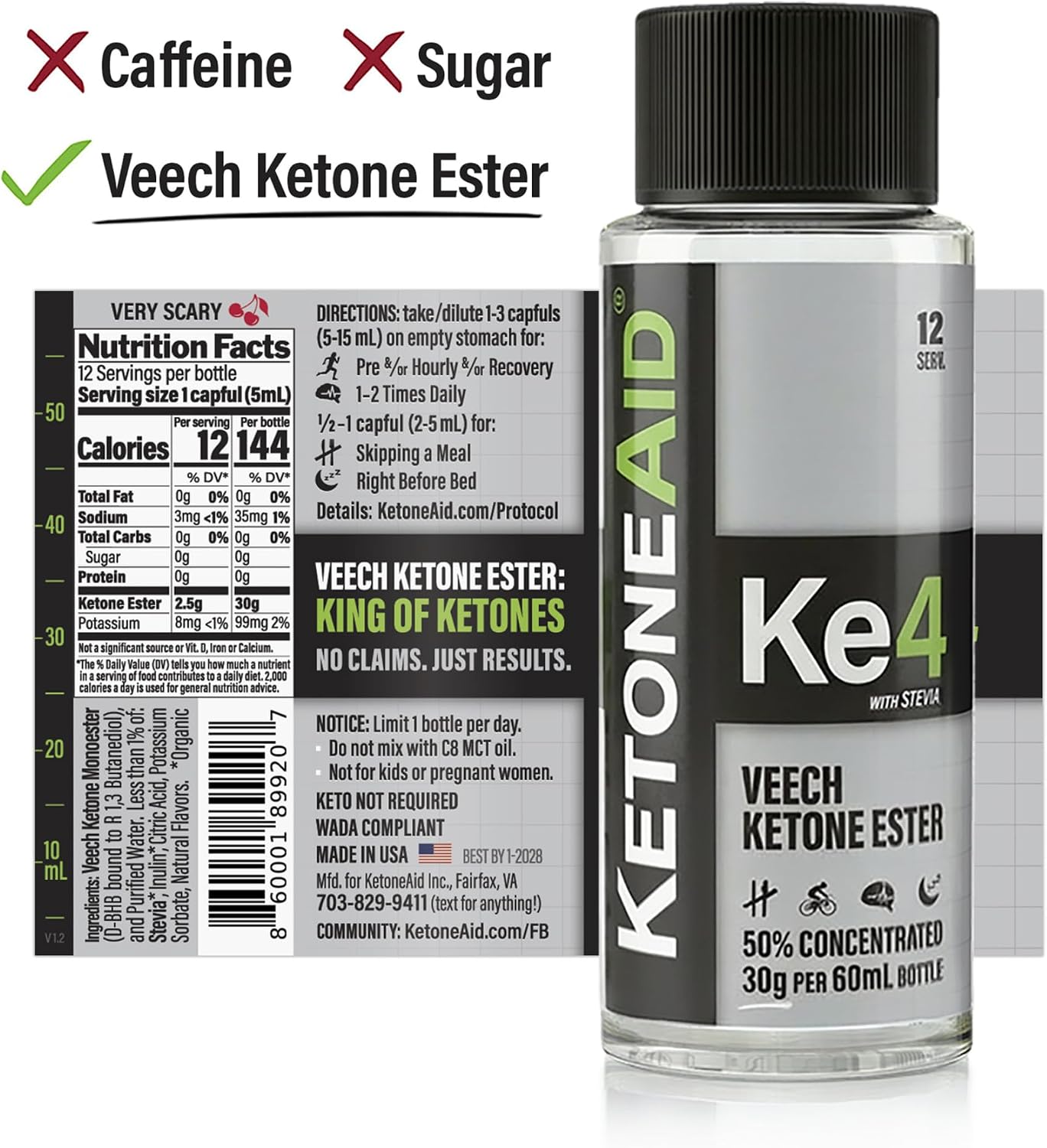 KetoneAid Ke4 Ketone Ester Concentrate - 12 Servings - görsel 7