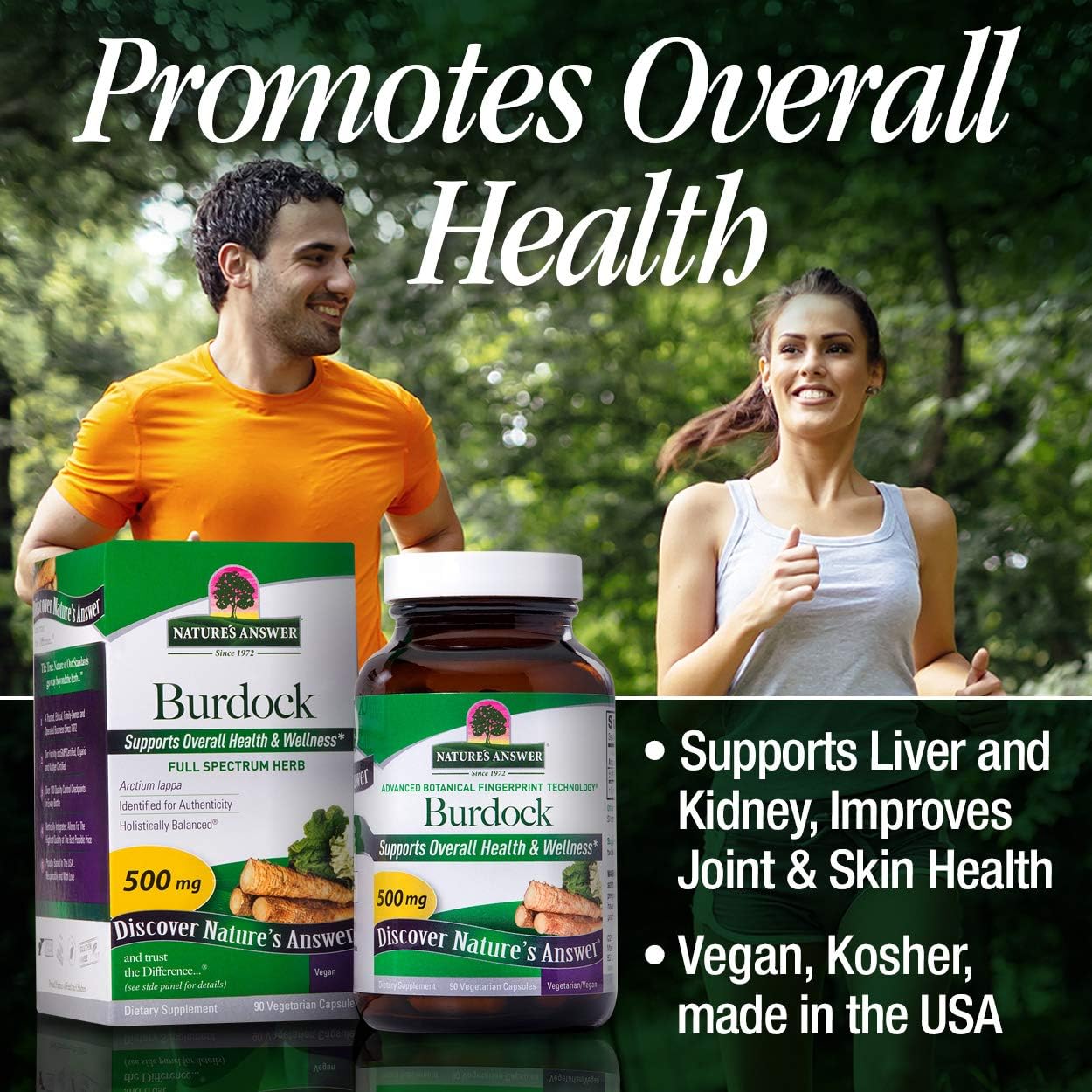 Nature's Answer Burdock Root, 90 Capsules - Antioxidant Support - görsel 5