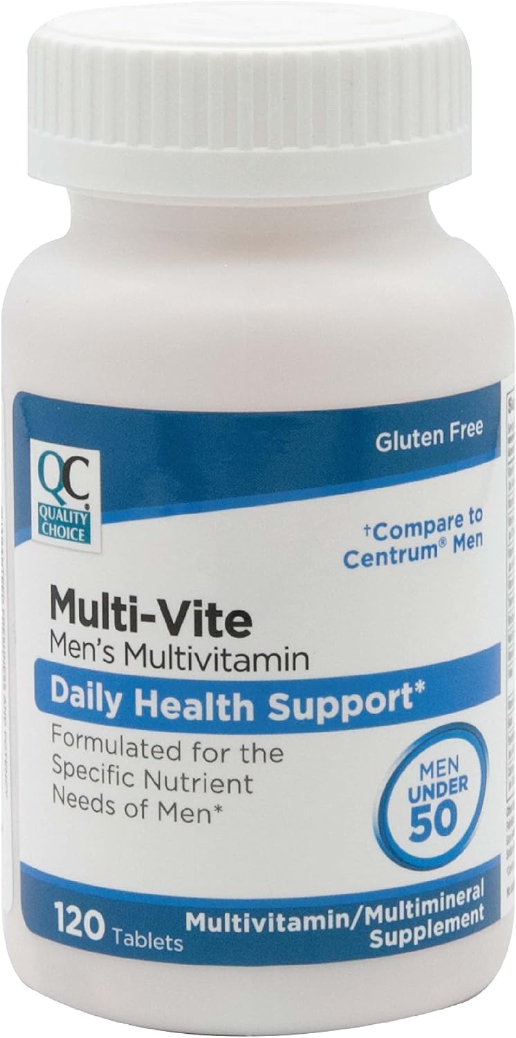 Quality Choice Men's Multi-Vite Multivitamin Tablets for Men Under 50, 120 Tablets - görsel 1