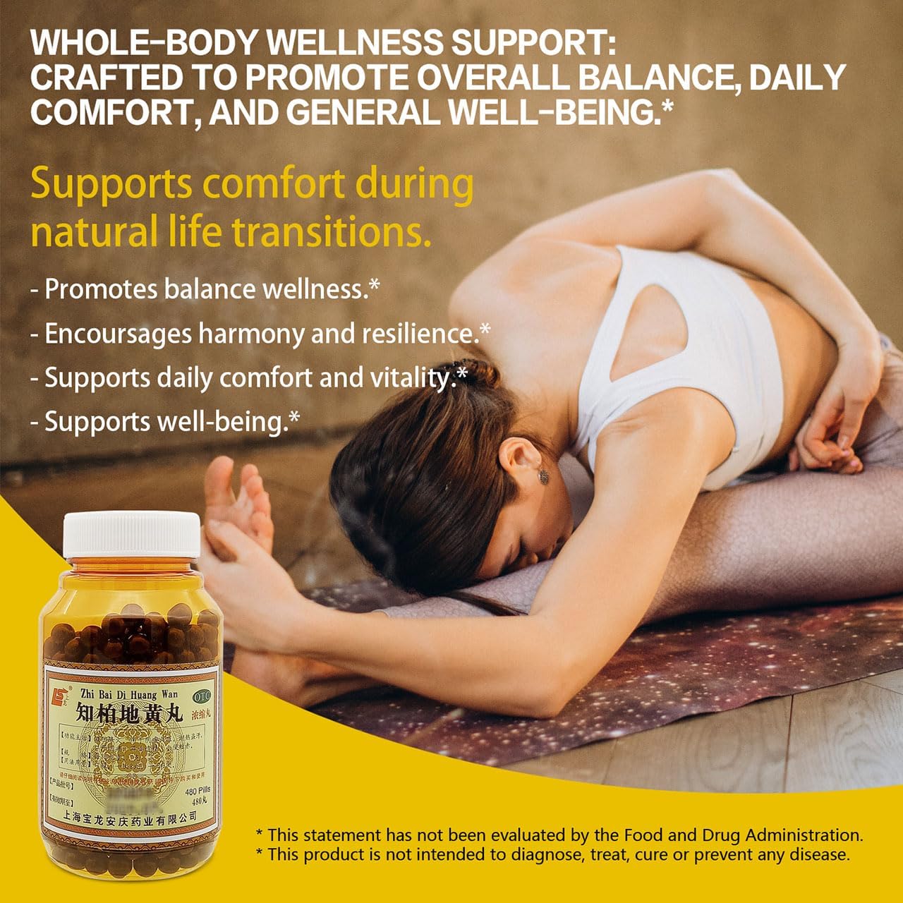 ciwoll Zhi-Bai Di-Huang Wan Herbal Teapills, 480 Pills (60 Servings) - görsel 5