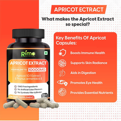 Rimo Nutrition Apricot Capsules – 120 Capsules