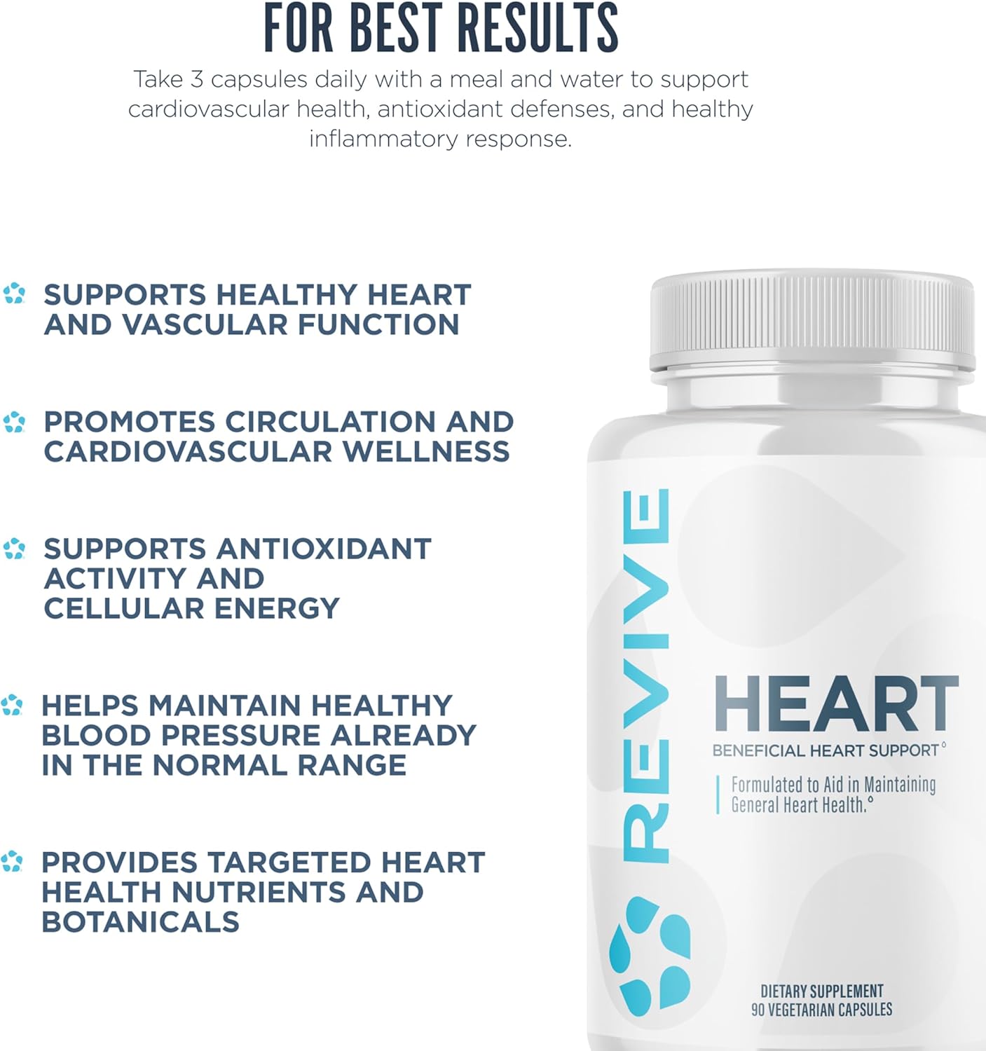 Revive MD CoQ10 200mg - 90 Vegetarian Capsules - Supports Normal Heart Function & Energy Metabolism - görsel 5