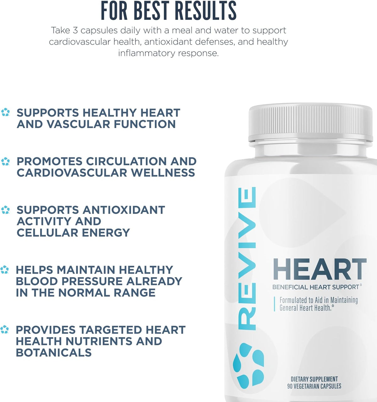 Revive MD CoQ10 200mg - 90 Vegetarian Capsules - Supports Normal Heart Function & Energy Metabolism - görsel 5