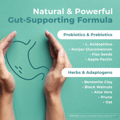 GutOptim Pre & Probiotic Enzyme Capsules – 60 Capsules, 1 Month Supply