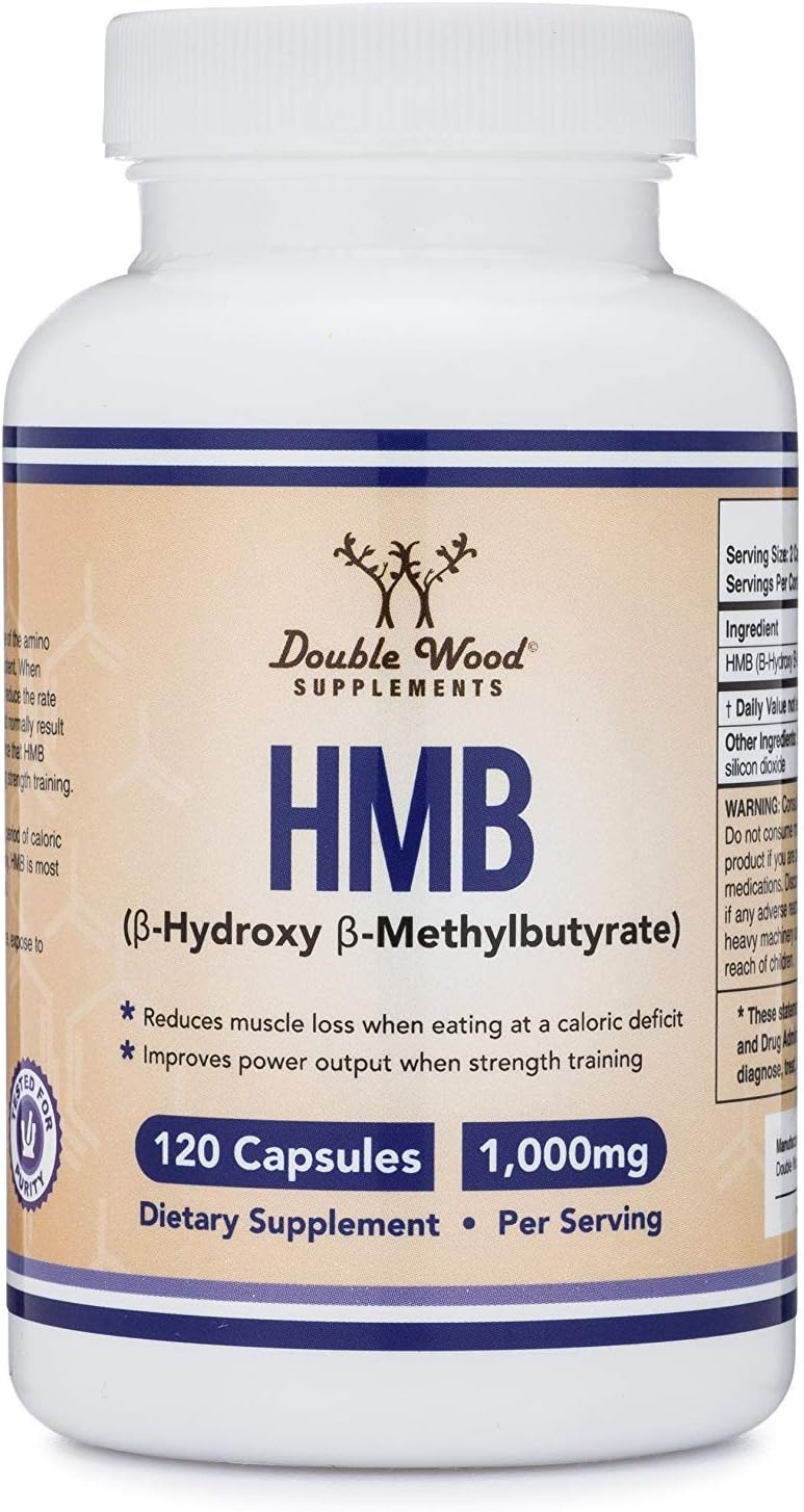 Double Wood Supplements HMB Supplement - 120 Capsules, 1000 mg per Serving - görsel 7