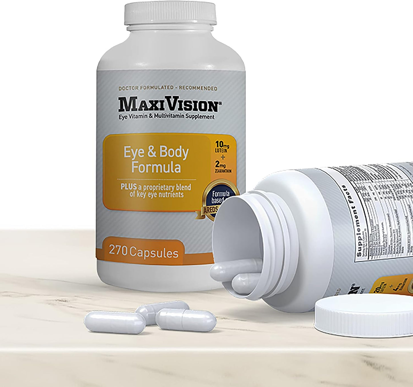 MaxiVision Eye & Body Formula - Based on AREDS 2 Study - 270 Capsules - Eye & Multivitamin Supplement - görsel 4