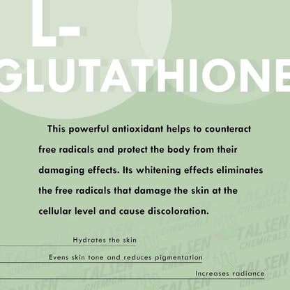 Reduced L-Glutathione Powder - DIY Cosmetic Grade Pure Glutathione Organic Powder for Skin (1 oz / 28 g)