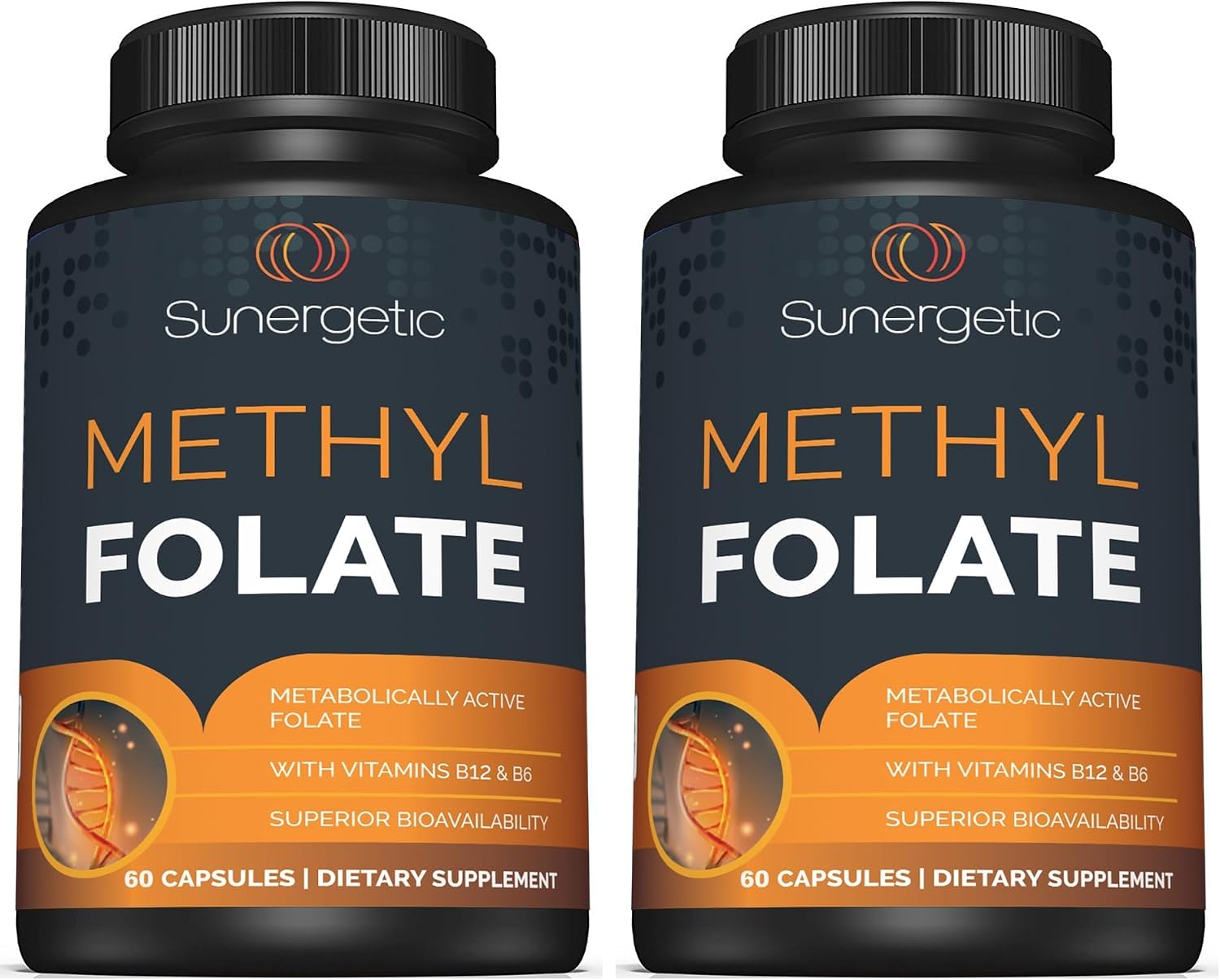 Sunergetic Premium Methyl Folate Supplement – with Methylated Vitamin B12 and Vitamin B6 – Metabolically Active Folate as Magnafolate – 400 mcg per Capsule – 60 Capsules - görsel 7