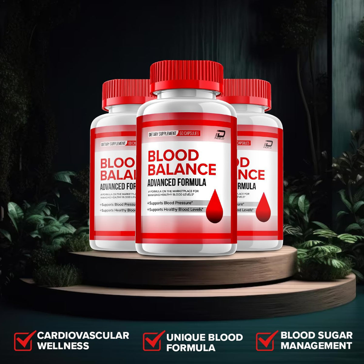 Blood Balance Capsules – Advanced Supplement for Normal Levels – All-Natural Formula – 2 Pack (120 Capsules per Bottle) - görsel 4