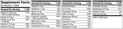 Centrum Multivitamin Tablets for Women, Multivitamin/Multimineral Supplement with Iron, Vitamin D3, B Vitamins and Antioxidants - 200 Count