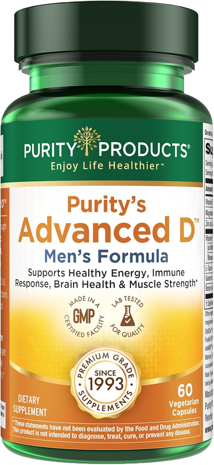 Purity Products Advanced Vitamin D Men's Formula - 60 Vegetarian Capsules - görsel 1