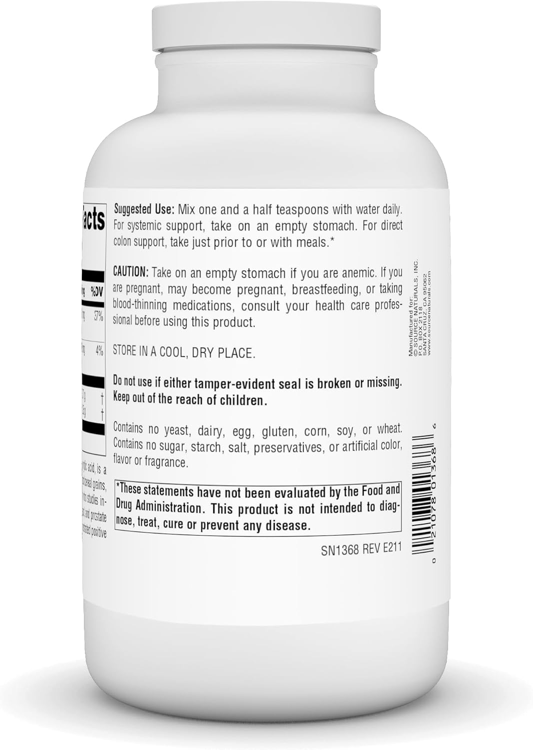 Source Naturals IP-6 Powder, 2500 mg – 400 g - görsel 3