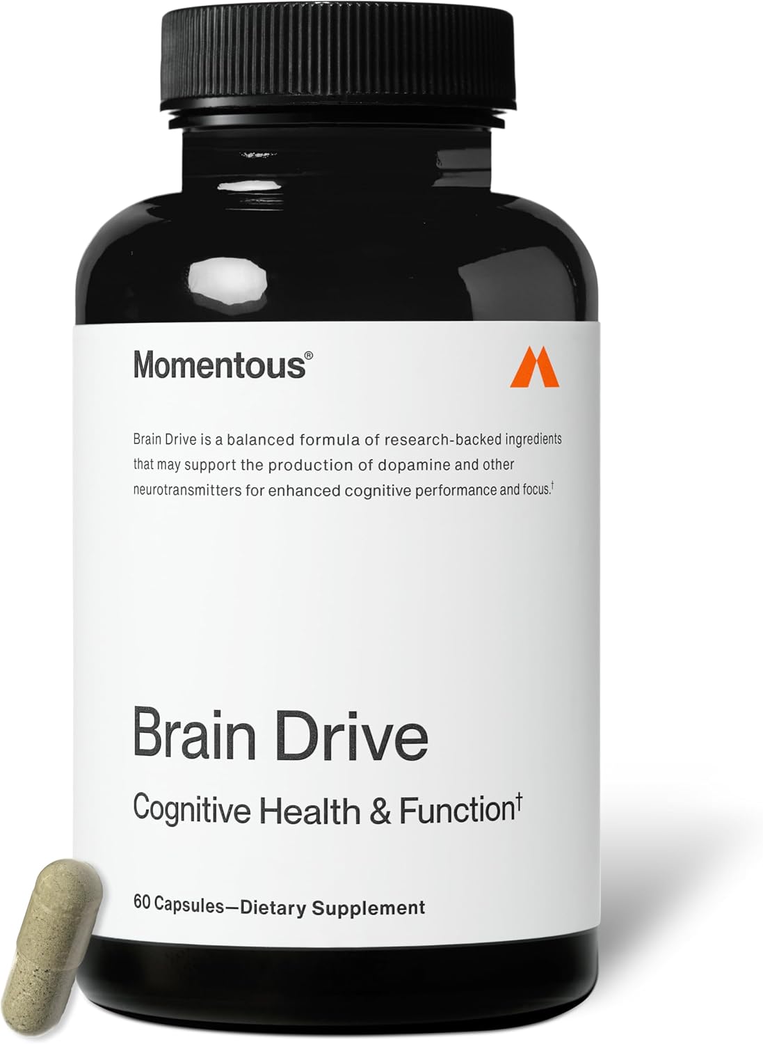 Momentous Brain Drive Nootropic Supplement – Memory & Focus Support, NSF Certified, 30 Servings - görsel 1
