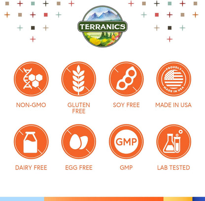 Terranics Vitamin C Elderberry Zinc, with Vitamin D3, A, B6, B12, Folate, Rose Hips, Citrus Bioflavonoids, Turmeric, Echinacea, 14-in-1 Daily Immune Support, 90 Tablets