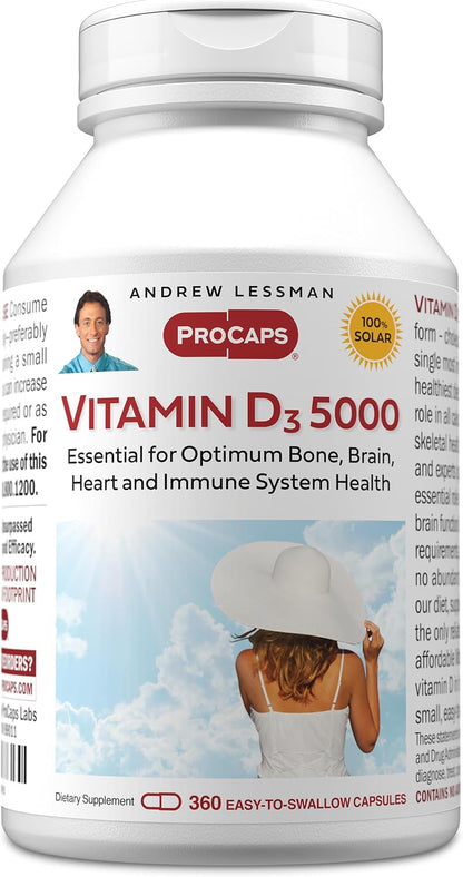ANDREW LESSMAN Vitamin D3 3000 IU 60 Capsules