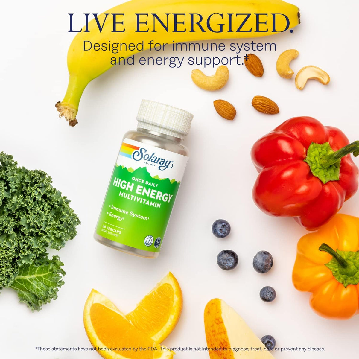 SOLARAY Once Daily High Energy Multivitamin – Vitamin D (as cholecalciferol): Contributes to normal bone health – Image 3