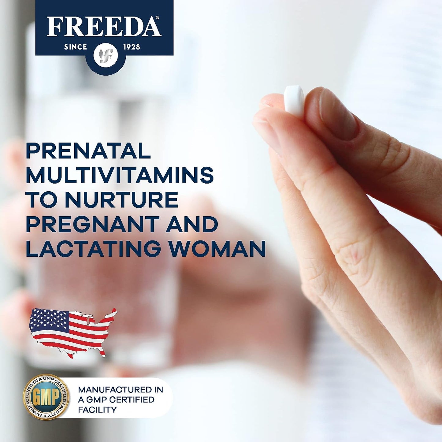 FREEDA Mini Prenatal Vitamin - Kosher, Tiny and Easy to Swallow Tablets with Iron and Folate, 240 Tablets - görsel 7
