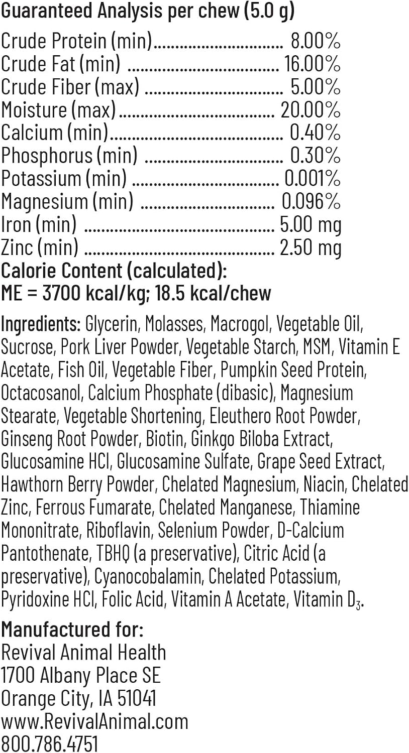 Breeder's Edge Oxy Stud Male Supplement Multivitamin - Soft Chews for Dogs and Cats (60 Count) - görsel 8