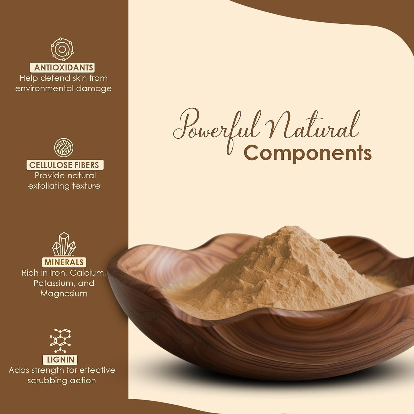 Natural Walnut Shell Powder with Resealable Zip Lock Pouch - No Silica or Artificial Additives for Homemade Natural Scrub, 227g - görsel 5