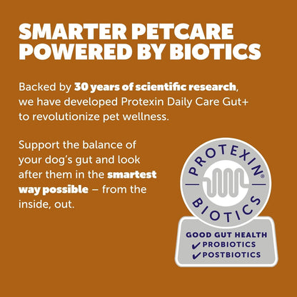 Protexin Daily Care Gut+ Wellness Dog Chews, Duck and Carrot Flavour, 60 Count