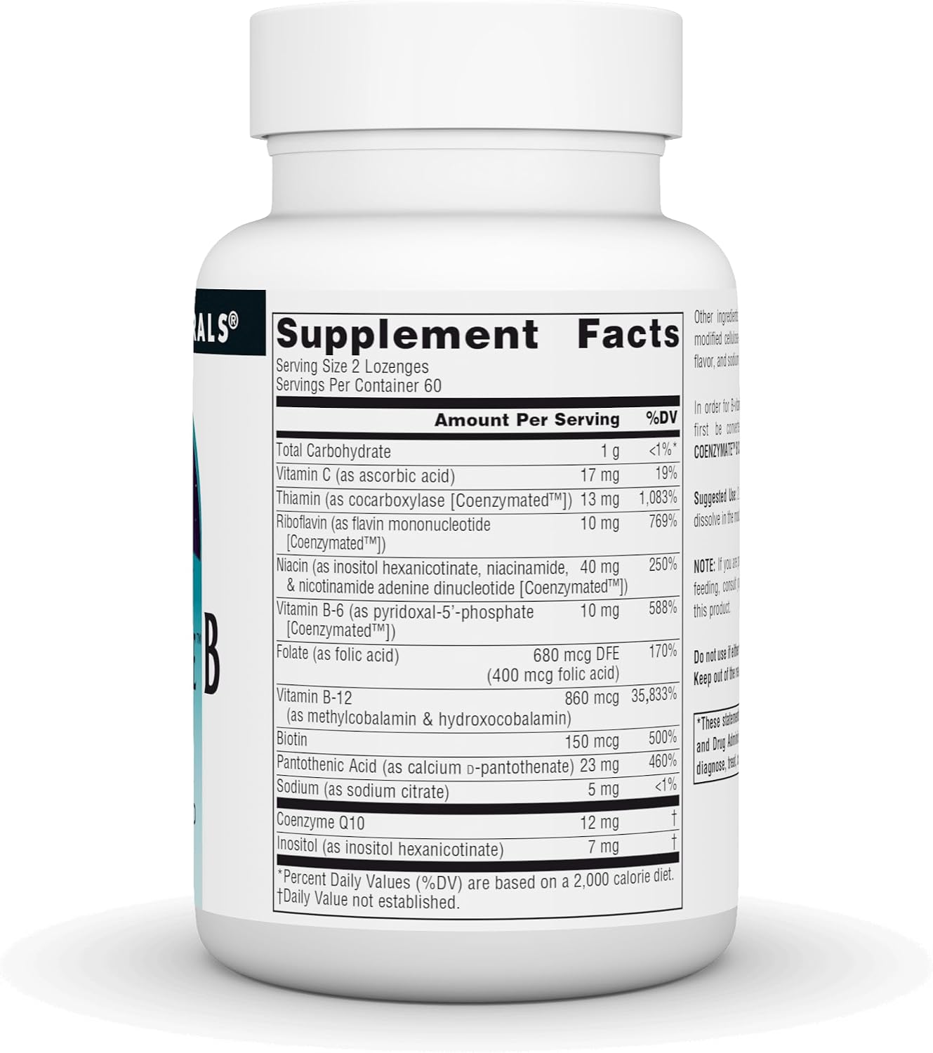 Source Naturals Coenzymate B Complex - 120 Orange Flavoured Lozenges - görsel 3