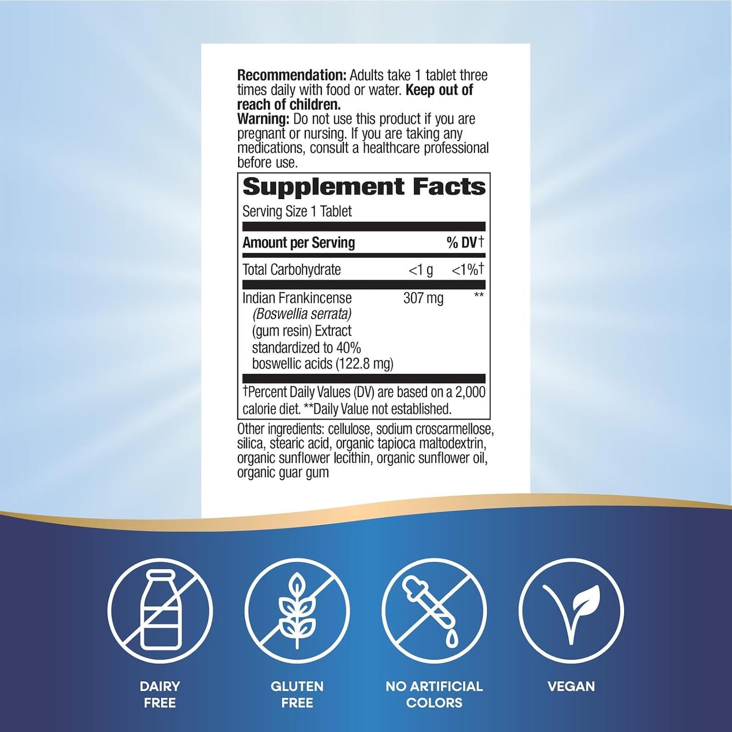 Nature's Way Boswellia Standardised Extract, 307 mg, 60 Tablets - görsel 5