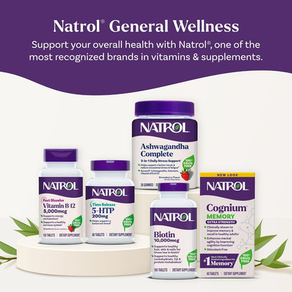 Natrol Beauty Biotin 10,000mcg Vitamins for Beauty, 100 Tablets