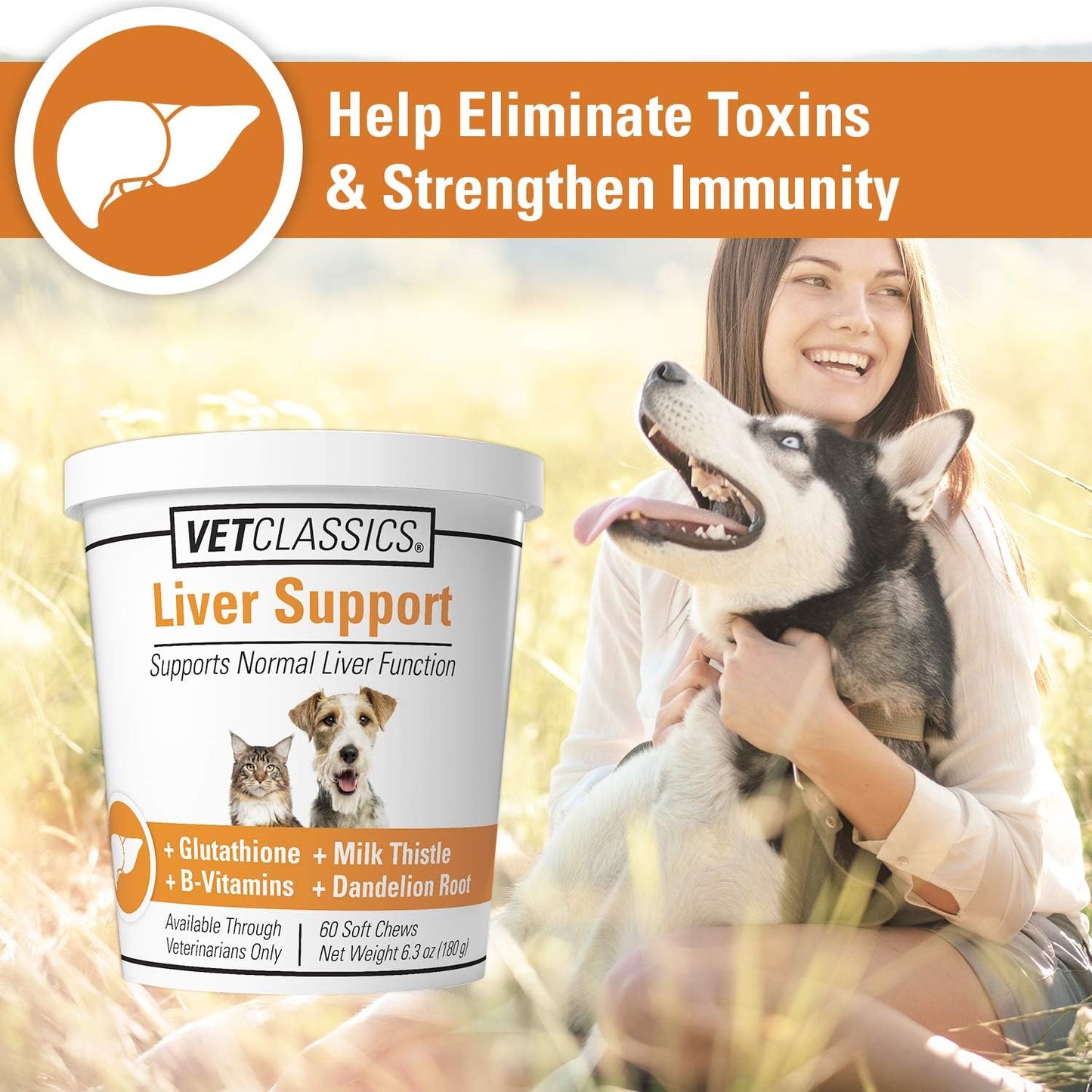 Vet Classics Liver Support Supplement for Dogs and Cats - 60 Soft Chews - görsel 3
