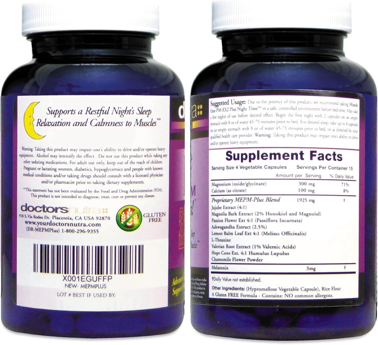 Muscle Ezze PM Plus Night-Time Capsules - Pack of 3 - görsel 5