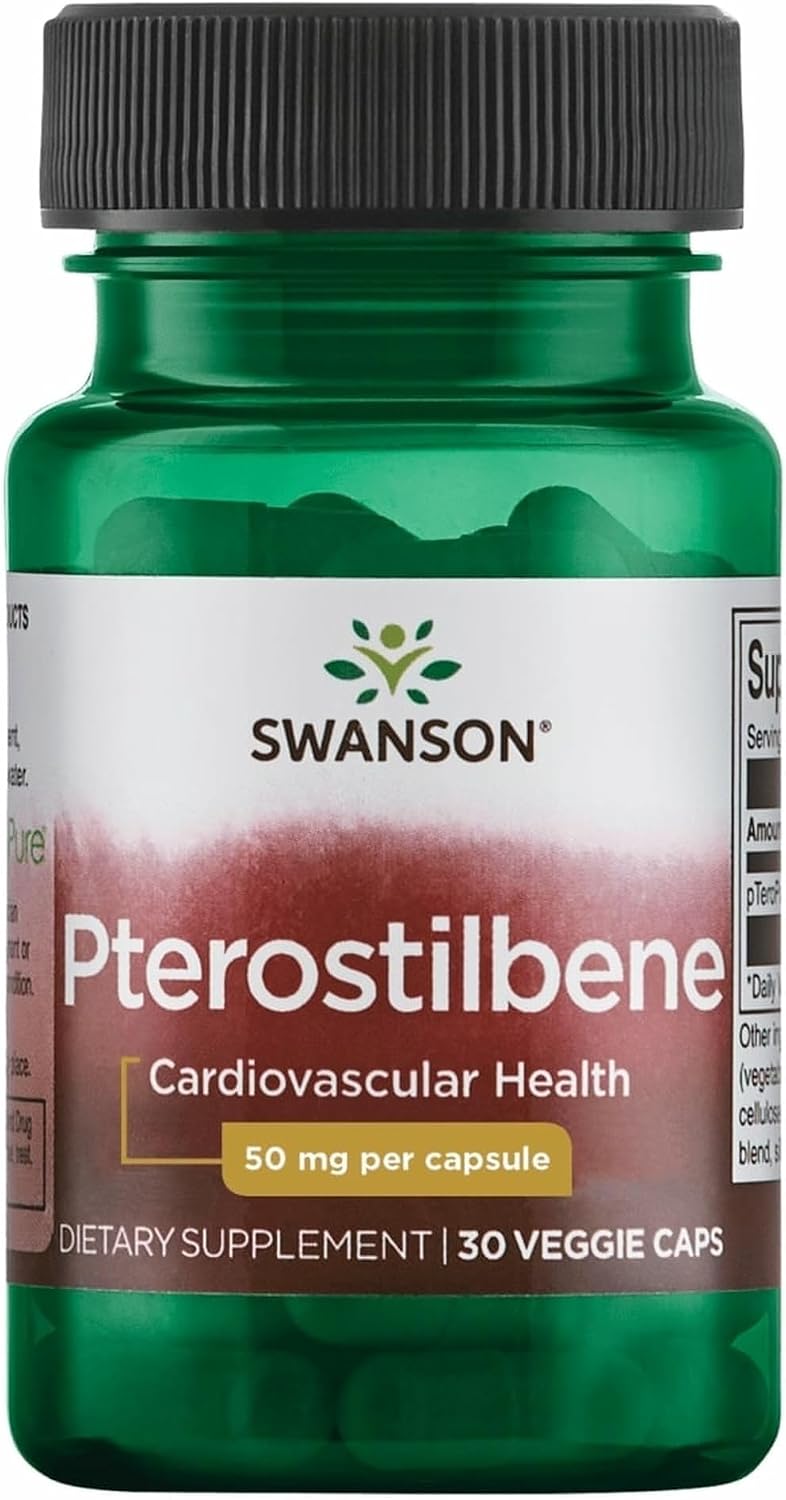 Swanson Pterostilbene 5 mg 30 Veg Caps - görsel 1